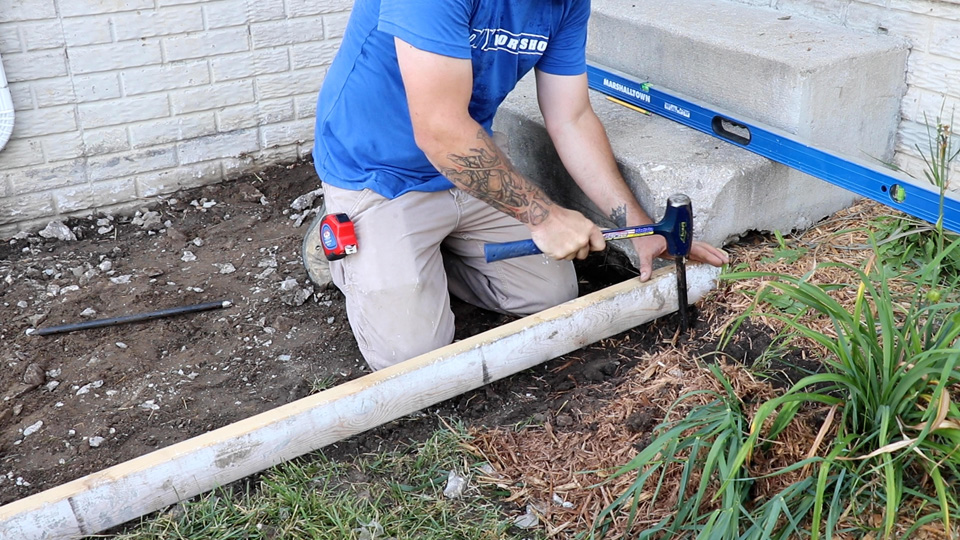 building forms for your new sidewalk slab